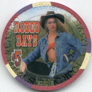 Las Vegas Four Queens Rodeo Days 2000 $5 Casino Chip