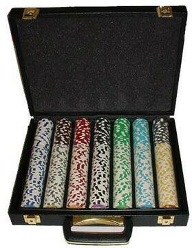 Black Vinyl Heavy Duty Poker Chip Case