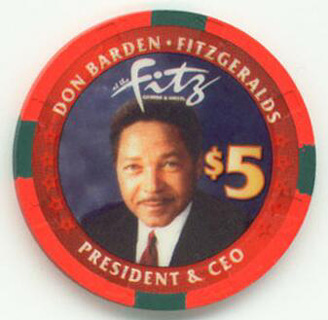 Fitzgeralds 3rd Anniversary 2005 $5 Casino Chip