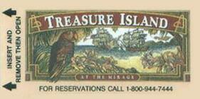 Las Vegas Treasure Island Hotel Room Key