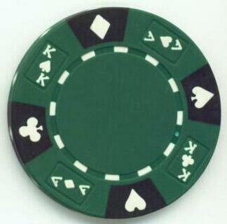 Cowboys & Bullets  Green Poker Chips
