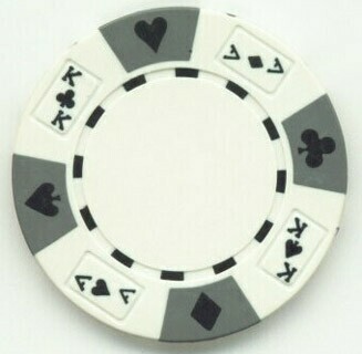 Cowboys & Bullets  White Poker Chips