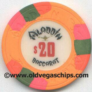 Aladdin Hotel Baccarat $20 Casino Chip