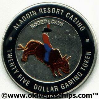 Aladdin Rodeo 2002 $25 Painted Token