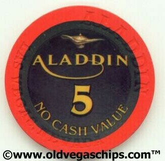 Aladdin Casino No Cash Value $5 Casino Chip