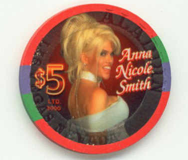 Aladdin Hotel Anna Nicole Smith 2005 $5 Casino Chip