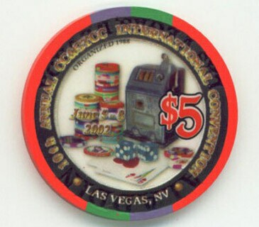 Aladdin 10th CC&GTCC Convention $5 Chip 