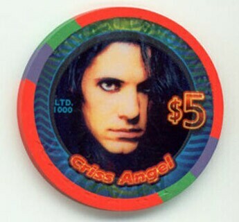 Aladdin Criss Angel MindFreak $5 Casino Chip