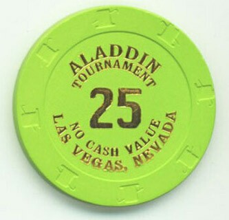 Aladdin Casino Poker Tournament $25 Casino Chip