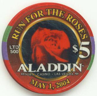 Aladdin Kentucky Derby 2004 $5 Casino Chip 