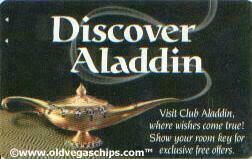 Las Vegas Aladdin Hotel Room Key