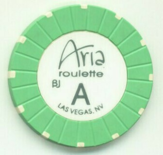 Aria Hotel Green Roulette Chip