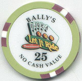 Las Vegas Bally's Let it Ride NCV $25 Casino Chip