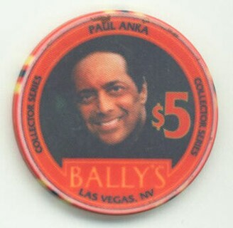 Bally's Paul Anka $5 Casino Chip