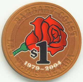 Barbary Coast 25th Anniversary $1 Casino Chip 