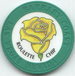 Las Vegas Barbary Coast Green Roulette Casino Chip