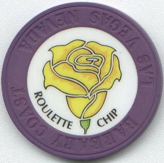 Las Vegas Barbary Coast Purple Roulette Casino Chip