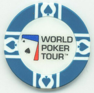 Las Vegas Bellagio Hotel & World Poker Tour Blue Poker Chip