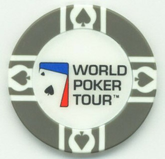 Las Vegas Bellagio Hotel & World Poker Tour Gray Poker Chip