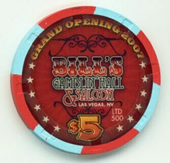 Bill's Casino Grand Opening 2007 $5 Casino Chip