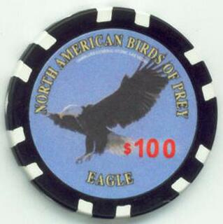 Birds of Prey Eagle $100 Poker Chip