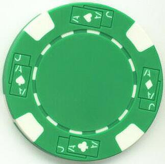 Black Jack Green Poker Chips