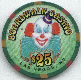 Las Vegas Boardwalk Casino $25 Casino Chip 