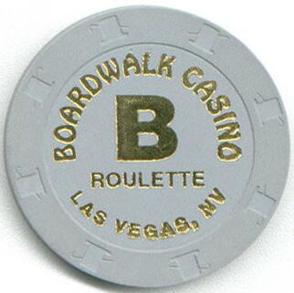 Las Vegas Boardwalk Casino Gray Roulette Chip