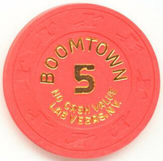 Boomtown No Cash Value 5 Casino Chip