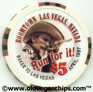 Las Vegas Boomtown Run for It! $5 Casino Chip