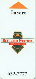 Boulder Station Hotel Room Key