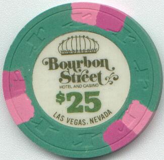 Las Vegas Bourbon Street $25 Casino Chip