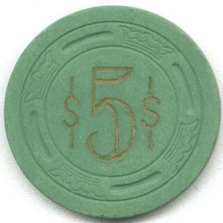 Las Vegas Bowery Club $5 Casino Chip