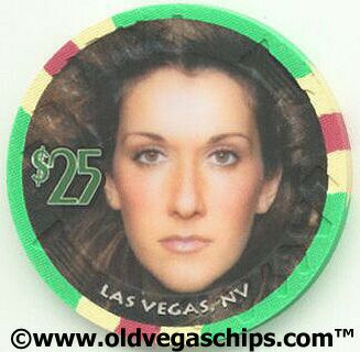 Las Vegas Caesars Palace Celine Dion $25 Casino Chip