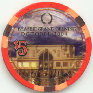 Caesars Palace Forum Shops Grand Opening $5 Casino Chip