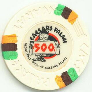 Las Vegas Caesars Palace $500 Baccarat Casino Chip 
