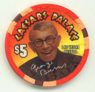Caesars Palace George Burns $5 Casino Chip