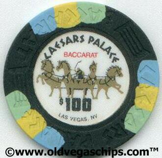 Las Vegas Caesars Palace $100 Baccarat Casino Chip