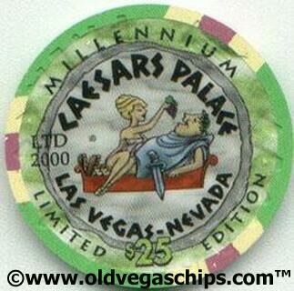Caesars Palace Millennium $25 Casino Chip