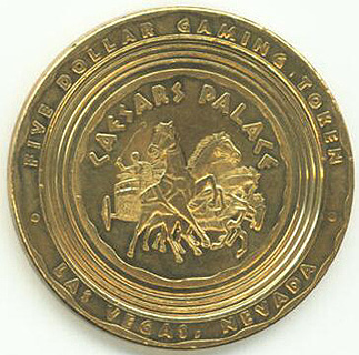 Caesars Palace $5 Gaming Token 