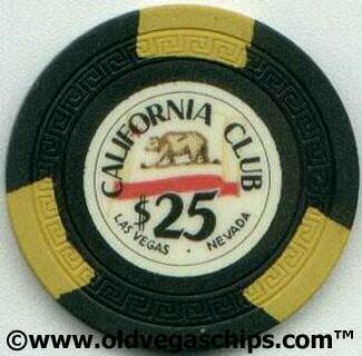 Las Vegas California Club $25 Casino Chip