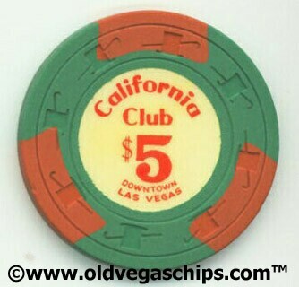 Las Vegas California Club $5 Casino Chip