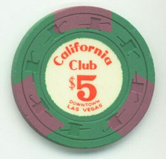 California Club $5 Casino Chip