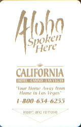 Las Vegas California Hotel Room Key