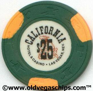 Las Vegas California Hotel $25 Casino Chip