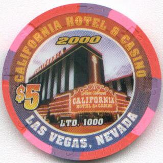Las Vegas California Hotel Richard Petty 2000 $5 Casino Chip