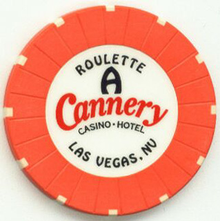 Las Vegas Cannery Orange Roulette Casino Chip