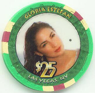 Caesars Palace Gloria Estefan 2003 $25 Casino Chip