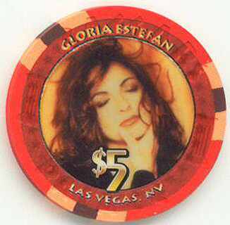 Caesars Palace Gloria Estefan 2003 $5 Casino Chip