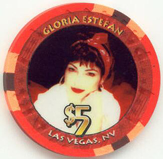 Caesars Palace Gloria Estefan 2003 $5 Casino Chip